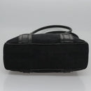 BVLGARI Hand Bag Canvas Black Silver Auth bs22572-9