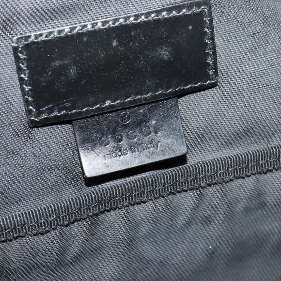GUCCI Boston Bag Nylon Black 012 0389 Auth bs22576