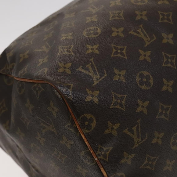 LOUIS VUITTON Monogram Keepall 55 Boston Bag M41424 LV Auth bs22585