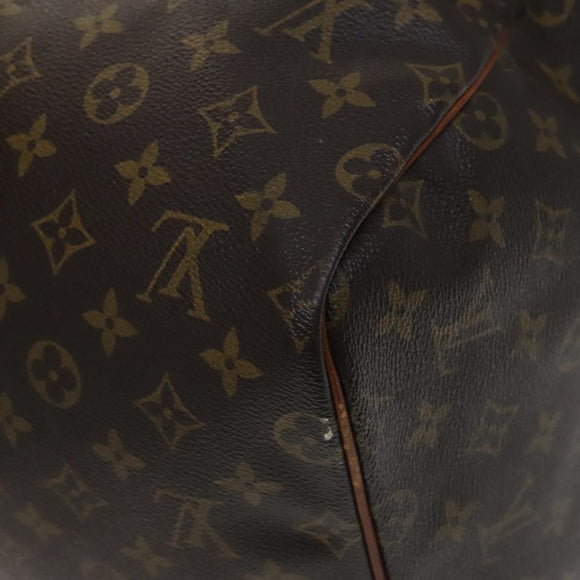 LOUIS VUITTON Monogram Keepall 55 Boston Bag M41424 LV Auth bs22585