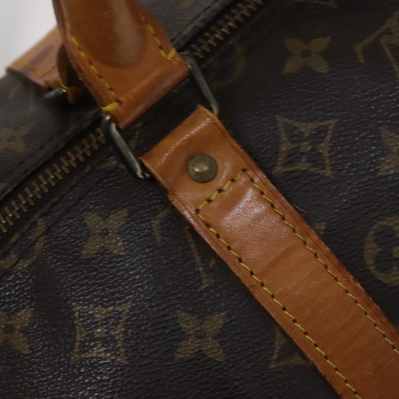 LOUIS VUITTON Monogram Keepall 55 Boston Bag M41424 LV Auth bs22585