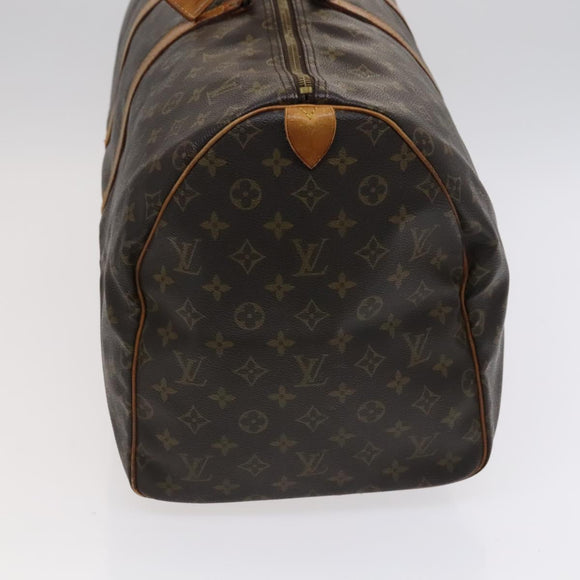 LOUIS VUITTON Monogram Keepall 55 Boston Bag M41424 LV Auth bs22585