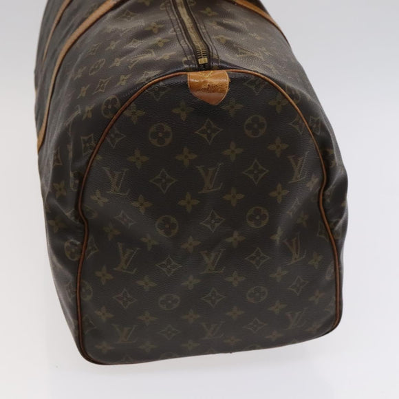 LOUIS VUITTON Monogram Keepall 55 Boston Bag M41424 LV Auth bs22585