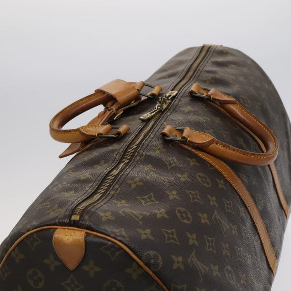 LOUIS VUITTON Monogram Keepall 55 Boston Bag M41424 LV Auth bs22585