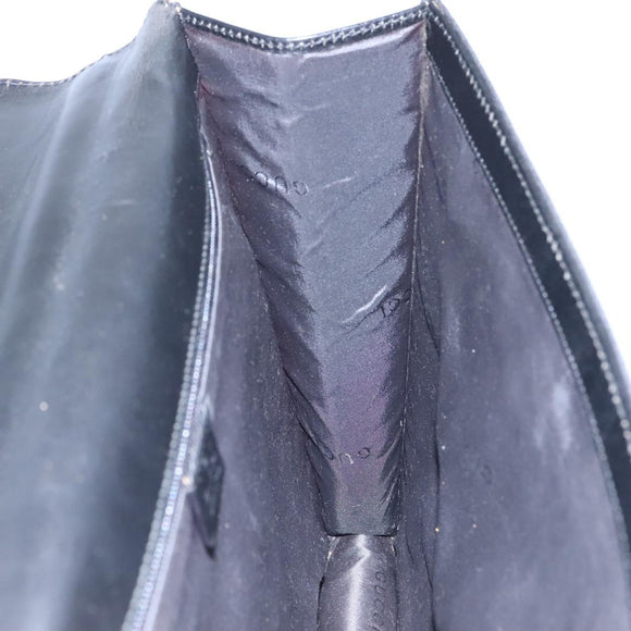 GUCCI Hand Bag Nylon Black 015 0235 Auth bs22614