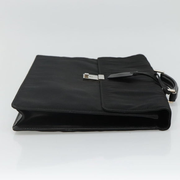 GUCCI Hand Bag Nylon Black 015 0235 Auth bs22614
