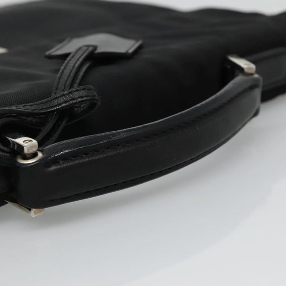 GUCCI Hand Bag Nylon Black 015 0235 Auth bs22614