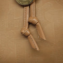 Christian Dior Trotter Canvas Shoulder Bag Beige Auth bs22617-10