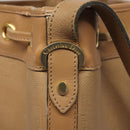 Christian Dior Trotter Canvas Shoulder Bag Beige Auth bs22617-11
