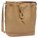 Christian Dior Trotter Canvas Shoulder Bag Beige Auth bs22617-1