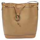 Christian Dior Trotter Canvas Shoulder Bag Beige Auth bs22617-13