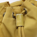 PRADA Pouch Nylon Yellow Auth bs22618-8