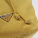PRADA Pouch Nylon Yellow Auth bs22618-9