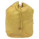 PRADA Pouch Nylon Yellow Auth bs22618-13