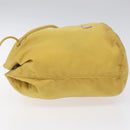 PRADA Pouch Nylon Yellow Auth bs22618-4