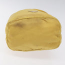PRADA Pouch Nylon Yellow Auth bs22618-6