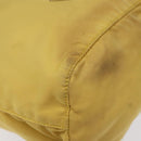 PRADA Pouch Nylon Yellow Auth bs22618-14