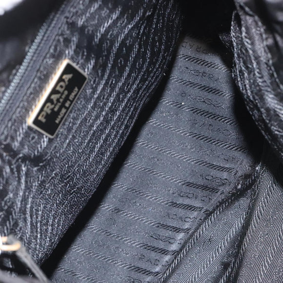 PRADA Hand Bag Nylon Black Auth bs22622