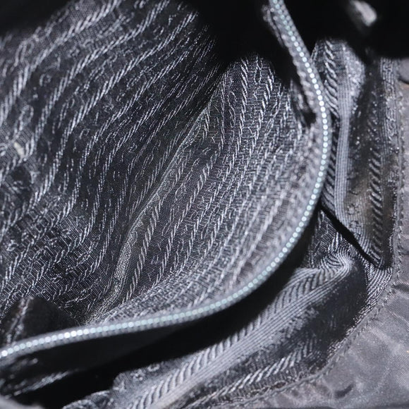 PRADA Hand Bag Nylon Black Auth bs22622