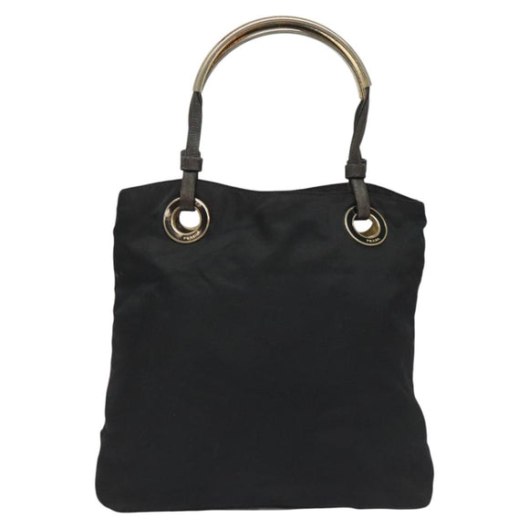 PRADA Hand Bag Nylon Black Auth bs22622
