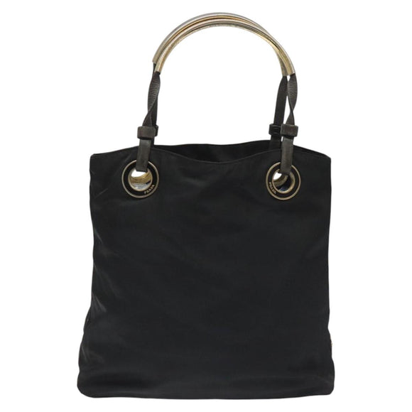 PRADA Hand Bag Nylon Black Auth bs22622