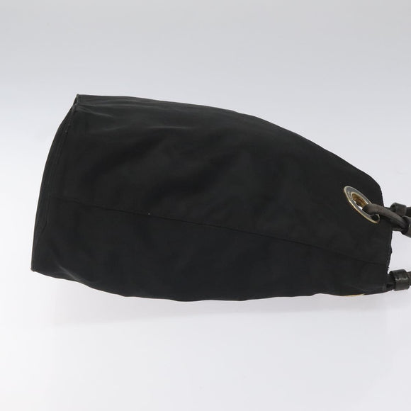 PRADA Hand Bag Nylon Black Auth bs22622