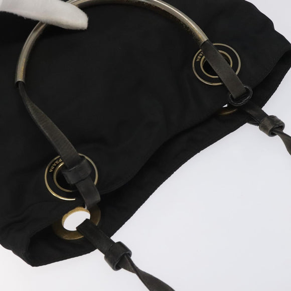 PRADA Hand Bag Nylon Black Auth bs22622