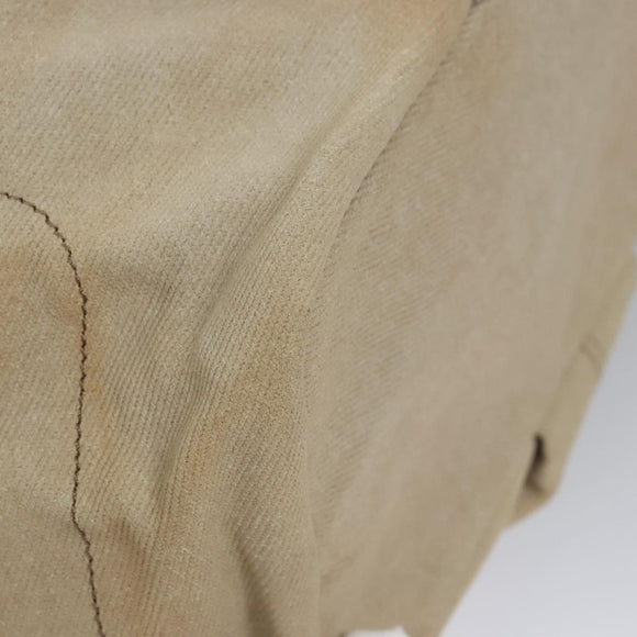 BURBERRY Tote Bag Canvas Beige Auth bs22667