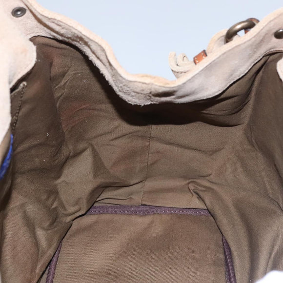 BURBERRY Tote Bag Canvas Beige Auth bs22667