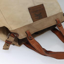 BURBERRY Tote Bag Canvas Beige Auth bs22667-7