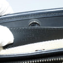 BALENCIAGA Navy Pochette Shoulder Bag Coated Canvas Beige Blue Auth bs22669-12