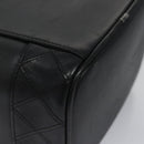 CHANEL Bicolore Vanity Hand Bag Leather Black CC Auth bs22678-12