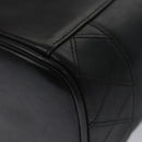 CHANEL Bicolore Vanity Hand Bag Leather Black CC Auth bs22678-13