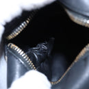 CHANEL Bicolore Vanity Hand Bag Leather Black CC Auth bs22678-15