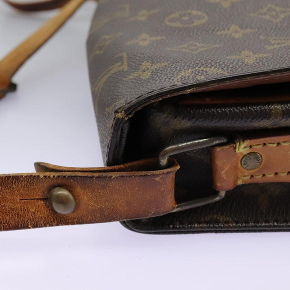 LOUIS VUITTON Monogram Cartouchiere GM Shoulder Bag M51252 LV Auth bs22682