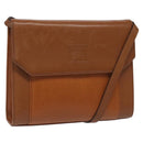 Burberrys Shoulder Bag Leather Beige Auth bs22691-1