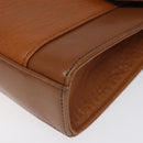 Burberrys Shoulder Bag Leather Beige Auth bs22691-9