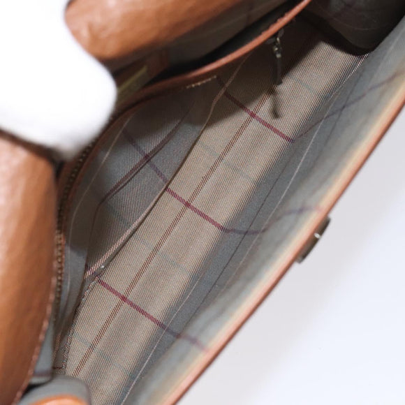 Burberrys Shoulder Bag Leather Beige Auth bs22691