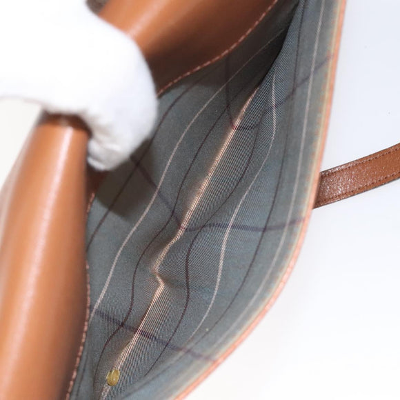 Burberrys Shoulder Bag Leather Beige Auth bs22691