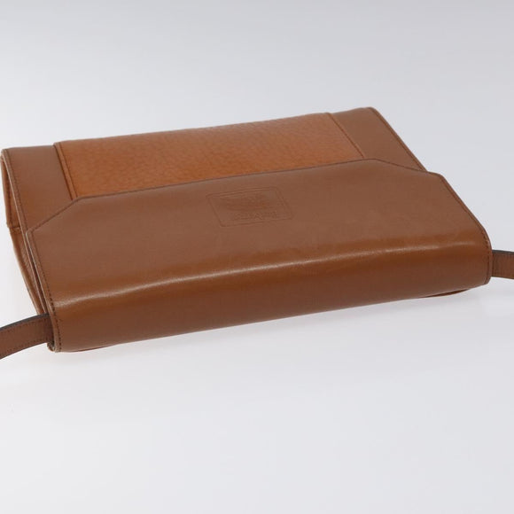 Burberrys Shoulder Bag Leather Beige Auth bs22691