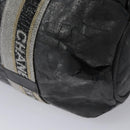 CHANEL Matelasse Hand Bag Patent Leather Silver CC Auth bs22699-15