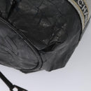 CHANEL Matelasse Hand Bag Patent Leather Silver CC Auth bs22699-16