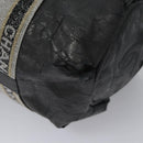 CHANEL Matelasse Hand Bag Patent Leather Silver CC Auth bs22699-9