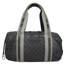 CHANEL Matelasse Hand Bag Patent Leather Silver CC Auth bs22699-13
