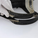 CHANEL Matelasse Hand Bag Patent Leather Silver CC Auth bs22699-7