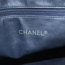 CHANEL Matelasse Chain Shoulder Bag Lamb Skin Navy Gold CC Auth bs22709-18