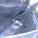 CHANEL Matelasse Chain Shoulder Bag Lamb Skin Navy Gold CC Auth bs22709-19