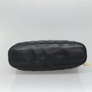 CHANEL Matelasse Chain Shoulder Bag Lamb Skin Navy Gold CC Auth bs22709-5