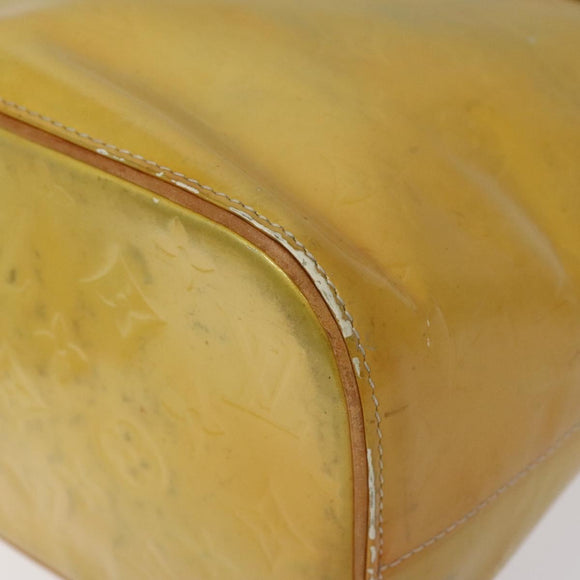 LOUIS VUITTON Monogram Vernis Houston Hand Bag Gris M91053 LV Auth bs22715