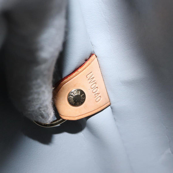 LOUIS VUITTON Monogram Vernis Houston Hand Bag Gris M91053 LV Auth bs22715